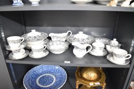 A 20th century Enoch Wedgwood (Tunstall Ltd) 'Malverne' porcelain part dinner/tea service,