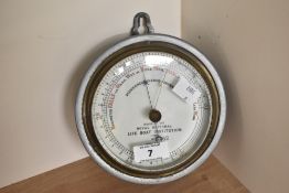 A late 19th-century Dollond Company of London metal fisherman's aneroid barometer issued by the