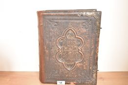 A large 19th-century leather bound Rev. John Browns, of the Gospel at Haddington, Self-