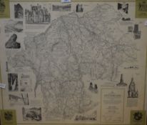 *Local Interest* After Alfred Wainwright (British 1907 - 1991) 'A Map of the County of