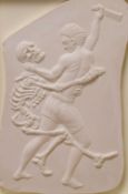 Eduardo Luigi Paolozzi (Scottish 1924 - 2005) Plaster relief , ceramic tile depicting a classical