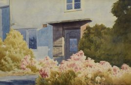 *Local Interest* Donald Southern (British 20th Century) Watercolour, study of the front door of a