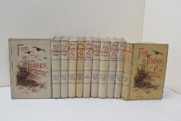 Sporting and Country Pursuits. Eleven [of Twelve] volumes from the Fur, Feather, and Fin Series.