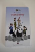A Royal Mint Great British Coin Hunt Cardboard Folder, Fifty Pence Collector Album, Eighteen