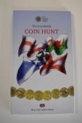 A Royal Mint Great British Coin Hunt Cardboard Folder, One Pound Coins, Twenty Four Different