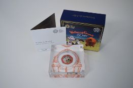 A Royal Mint 2019, 30th Anniversary Of Wallace And Gromit Silver Proof Fifty Pence With Colour,