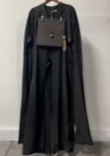 A complete vintage Ruder & Amis university graduation outfit to include gown / robe / cloak,