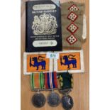 WW2 Commonwealth period group of three medals to a Captain in the Ceylon Engineers comprising