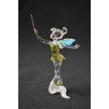 A Swarovski Crystal 2011 Disney series 'Green Dress' Tinker-Bell study, model number 1073747, design