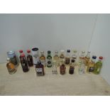 Mixed Alcoholic Miniatures, Bowmore 12 Year Single Malt Scotch Whisky in tube, Bruichladdich Links