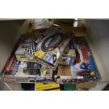 This group includes two large slot car racing systems by Carrera: one featuring Mercedes Formula On