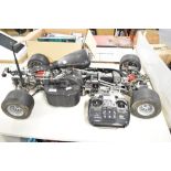 A large-scale radio-controlled Formula 1 racing car chassis manufactured by FG Modellsport. The
