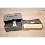 Two vintage sets of dominoes, to include a Wills's Woodbine example in the original tin and a
