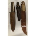 Folding Bowie-Knife, thought to be British made, possibly military, 19th Century, in the style of