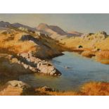 *Local Interest* Vivienne Pooley (British b.1944) Watercolour 'Small Frozen Tarn on Blake Rigg, with