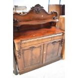 A Victorian mahogany chiffonier, width appprox. 117cm
