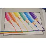 Of pen and pencil collecting interest, a small selection of vintage graphic/advertisement posters,