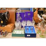 A selection of late 20th-century Edinburgh Crystal cut 'Royal Wine' glassware, to feature six