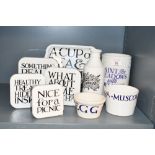A quantity of Emma Bridgewater kitchenware, to feature 'Toast and Marmalade' four plastic