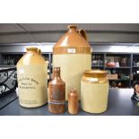 A selection of 20th-century salt-glazed stoneware, to include a large Doulton Lambeth two-tone
