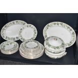A quantity of 20th-century Wedgwood 'Santa Clara' pattern W4114 tableware, to feature green vine