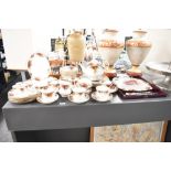 A quantity of 20th-century Royal Albert 'Old Country Rose' bone china part dinner service, featuring