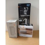 A Sony 3 item lot with a selection of boxed new / old stock speakers as in photos