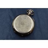 A 9ct gold Rolex Lever full hunter top wound pocket watch, the white dial having Roman numerals