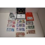 Banknotes Including, British, The Isle Of Man, States Of Guernsey, Comprising, Bank Of England