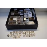 A Collection Of 19th and 20th Century British, Empire and World Silver and Copper Coinage Together