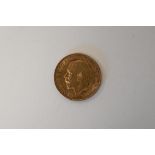 A George V 1912 Gold Half Sovereign, Royal Mint, Rev George And Dragon, Weight 4.00 Grams.