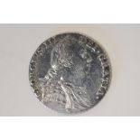 A George III 1787 Shilling, Without Semee Of Hearts, Reeded Edge.