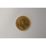 An Edward VII 1902 Gold Half Sovereign, Royal Mint, Rev George And Dragon, Weight 4.00 Grams.