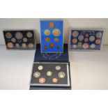 A 1965 Great Britain Coin Set, Comprising, Churchill Crown, Halfcrown, Florin, English and