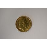 An Edward VII 1906 Gold Half Sovereign, Sydney Mint, Rev George And Dragon, Weight 4.00 Grams.