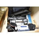 Three Video cameras. A Sony Handycam CCD-V700E video camera, a Sony Handycam CCD-TR840E video