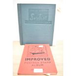A part filled Swiftsure Expanding Stamp Album sold along with a part filled stamp folder.