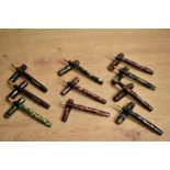 Ten Mentmore Auto Flow lever fill fountain pens