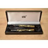A Montblanc Writers Edition Oscar Wilde Ballpoint pen and Pencil set
