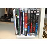 A selection of contemporary hardback books, with titles pertaining to cars, trains and