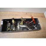 A quantity of vintage corkscrews and related ephemera, to feature a brass donkey formed bottle