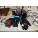 A group of seven Mont Blanc 60ml writing ink bottles, comprising toffee brown (opened and used