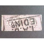 GB 1888 £1 BROWN LILAC WITH ORBS WMK (SG186) GOOD USED EXAMPLE SG 186 £1 Brown Lilac (wmk orbs)