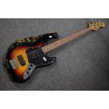 A Fender Modern Player Jazz bass guitar , serial number CGF1214973, dates according to Fender serial