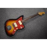 A Fender Reissue '62 Jazzmaster electric guitar in sunburst, from the Legacy series, serial number