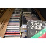 Approximately 50 mainly classical themed Cds, a small selection of vintage Vogue and similar