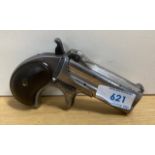 Remington Double Derringer .41 rimfire pistol, Third Model 1888-1911 with over and under nickel