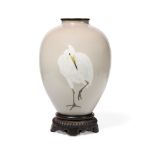 A JAPANESE CLOISONNE ENAMEL VASE, WORKSHOP OF NAMIKAWA SOSUKE, 1847-1910, MEIJI PERIOD