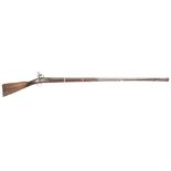 AN UNUSUAL NEAPOLITAN 23 BORE ROMAN-LOCK SILVER-MOUNTED SPORTING GUN STOCKED IN THE ENGLISH FASHION,
