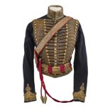 AN OFFICER’S DOLMAN OF THE 7TH QUEEN’S OWN HUSSARS, PROBABLY REIGN OF WILLIAM IV (1830-1837)
